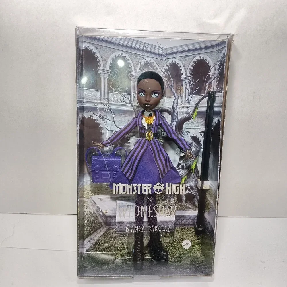 NIB Monster High x Wednesday Doll and Accessories Bianca Barclay Collectible